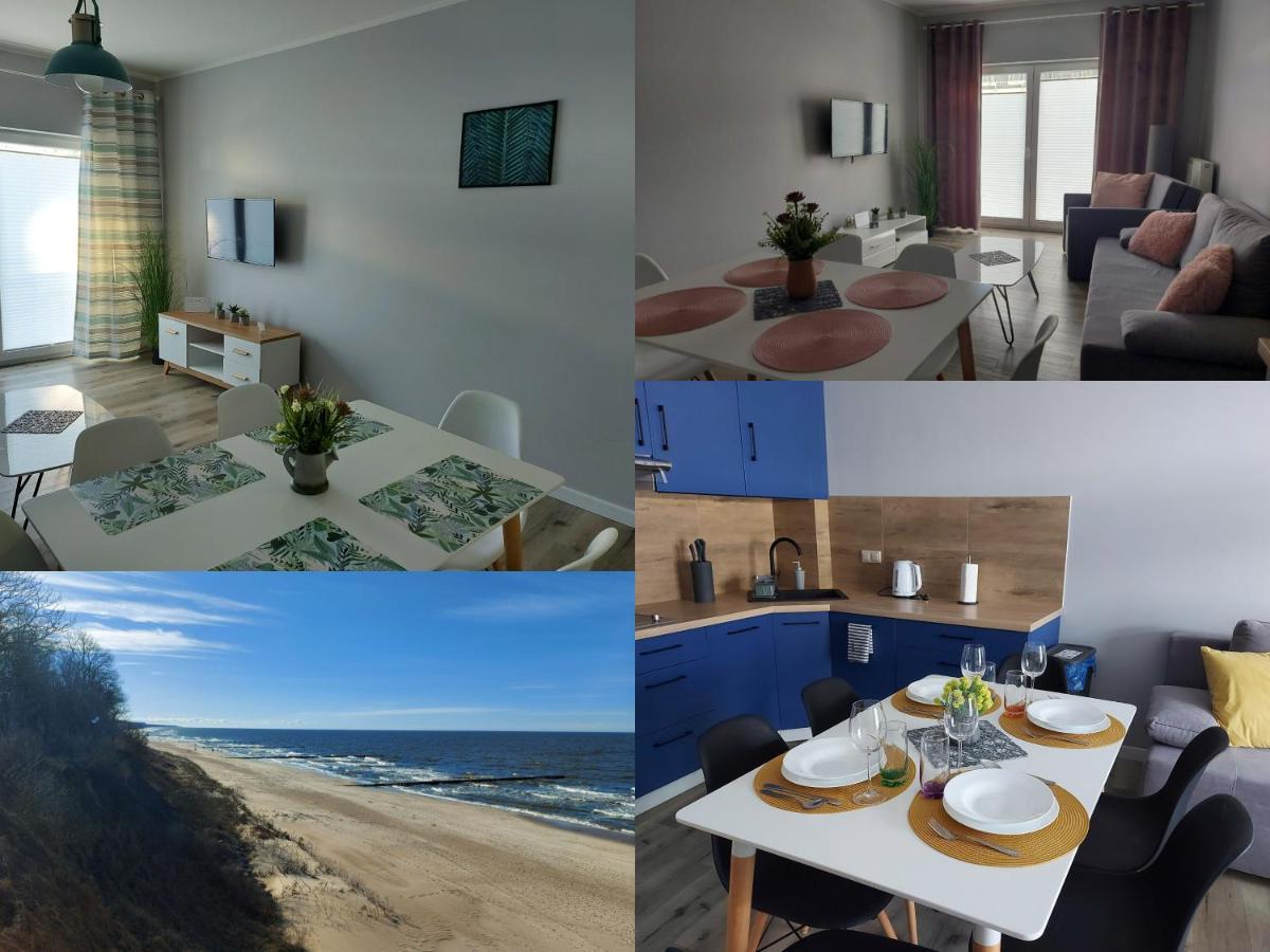 Apartamenty Z Tarasami "Mietowy Spokoj 15" "Romantyczna Szarosc 16" "Niebieska Elegancja 17" Maksymalnie Dla 6 Osob Pobierowo Esterno foto